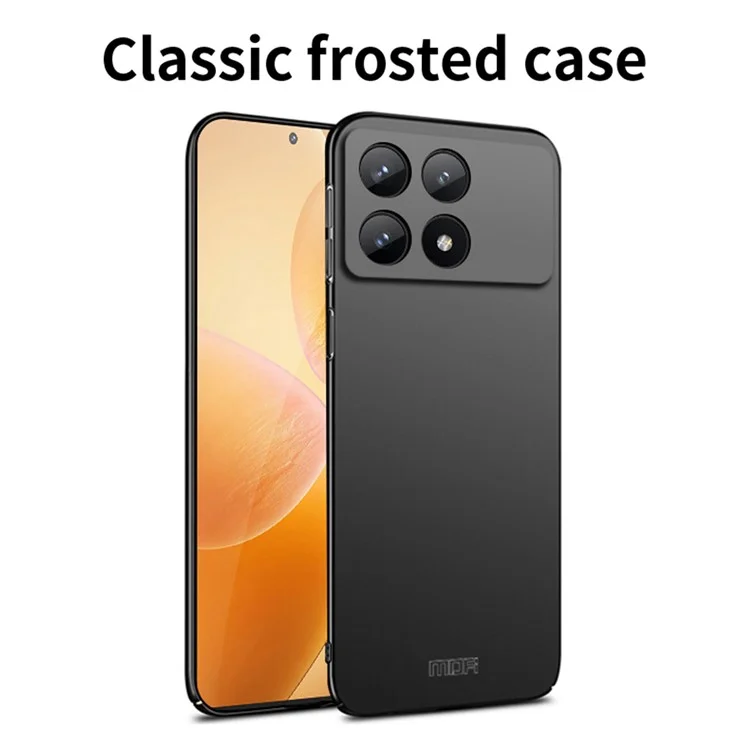 MOFI JK PC Series-1 Чехол для Xiaomi Poco F6 Pro 5G / Redmi K70 5G / K70 Pro 5G Мобильный телефон Тонкий ПК Чехол - черный