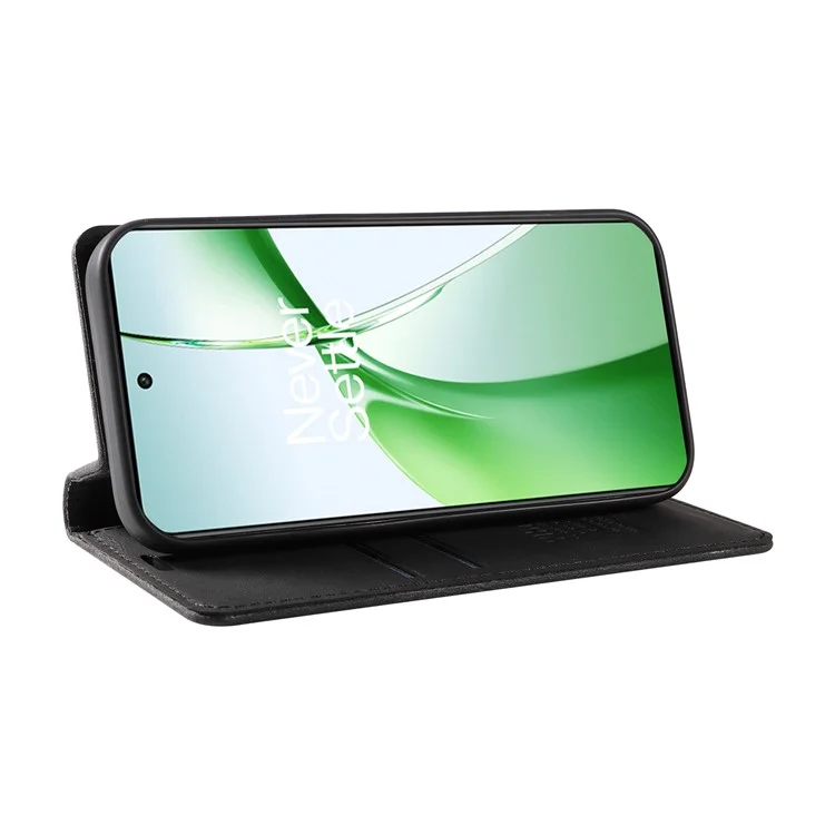 YIKATU YK-004 Pour OnePlus Nord CE4 5G Étui en cuir PU Fentes pour cartes Étui de téléphone portefeuille - Noir