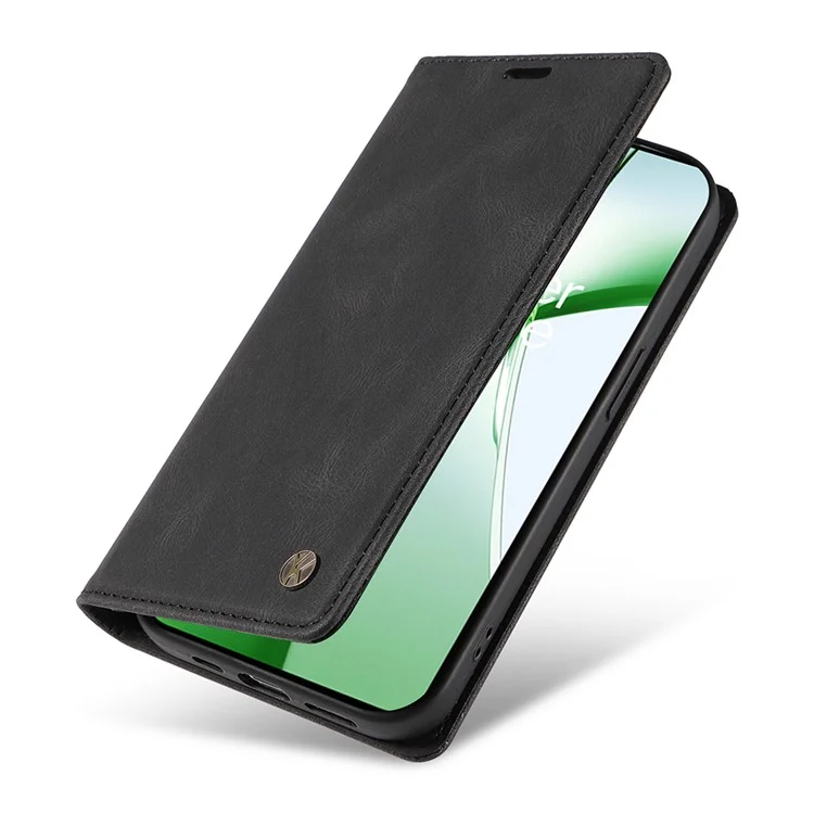 YIKATU YK-004 Pour OnePlus Nord CE4 5G Étui en cuir PU Fentes pour cartes Étui de téléphone portefeuille - Noir