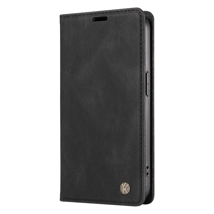 YIKATU YK-004 Pour OnePlus Nord CE4 5G Étui en cuir PU Fentes pour cartes Étui de téléphone portefeuille - Noir