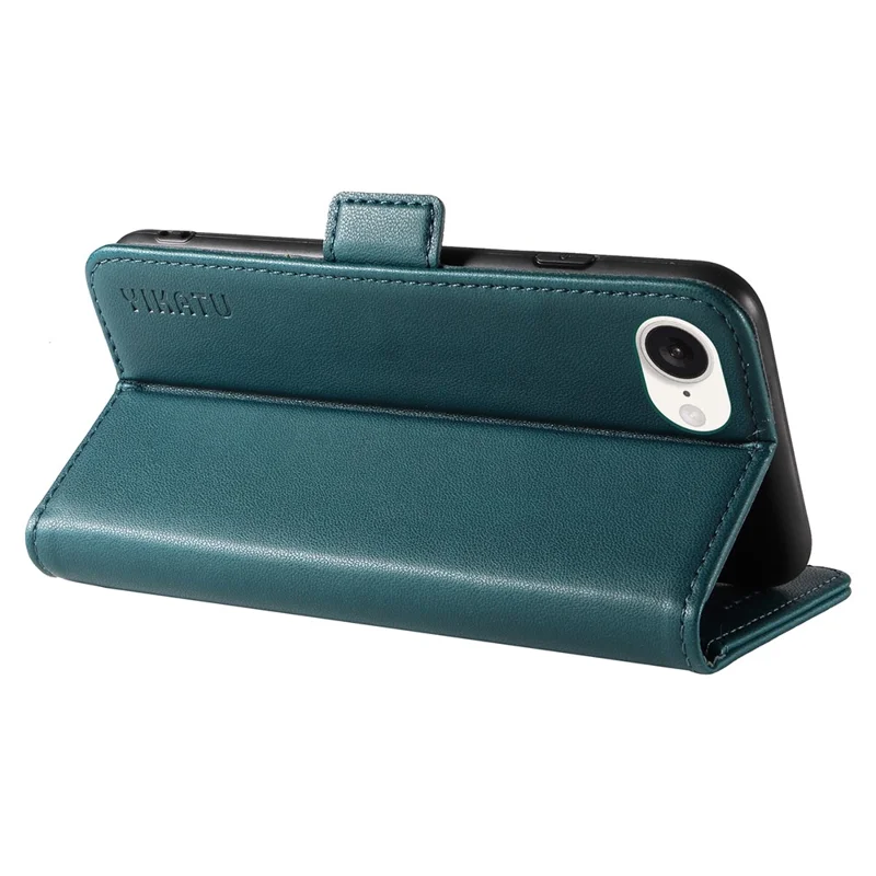 YIKATU YK-003 For iPhone 17e / 16e Case Leather Wallet Phone Cover Mobile Accessories   - Green