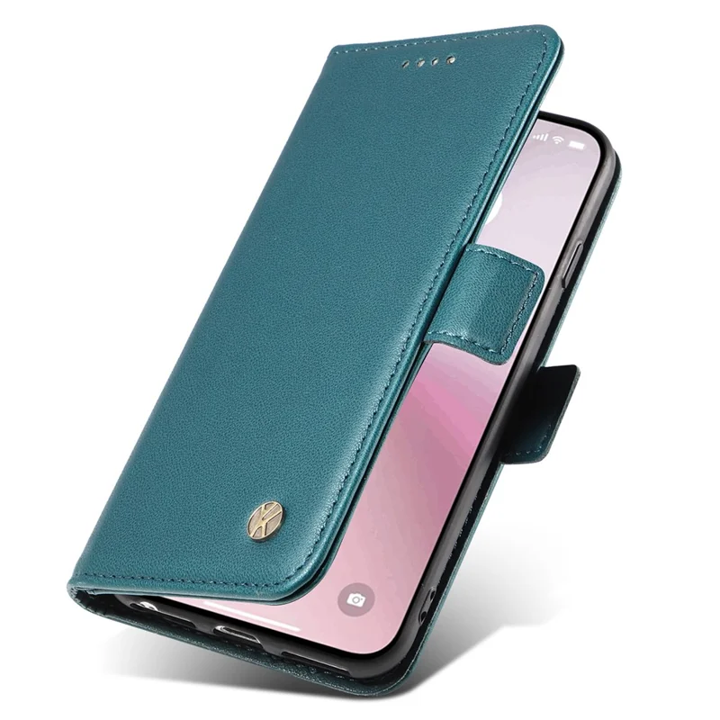 YIKATU YK-003 For iPhone 17e / 16e Case Leather Wallet Phone Cover Mobile Accessories   - Green