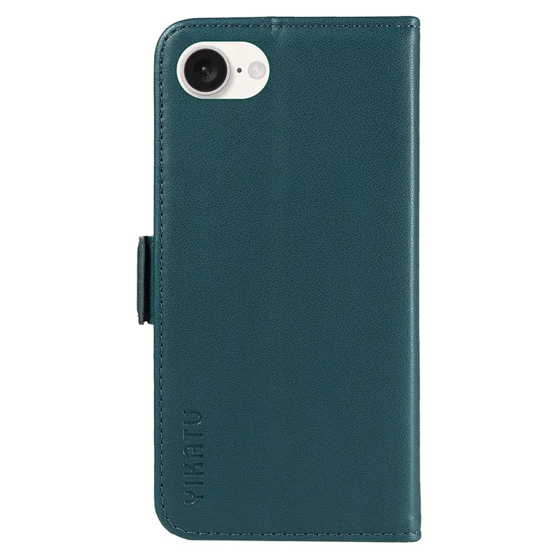 YIKATU YK-003 For iPhone 17e / 16e Case Leather Wallet Phone Cover Mobile Accessories   - Green