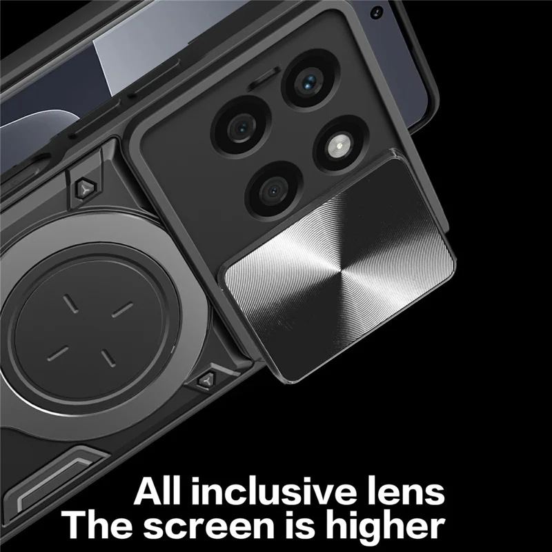 For Honor X8b 4G Case TPU+PC Ring Kickstand Phone Cover Support Magnetic Car Mount - Red