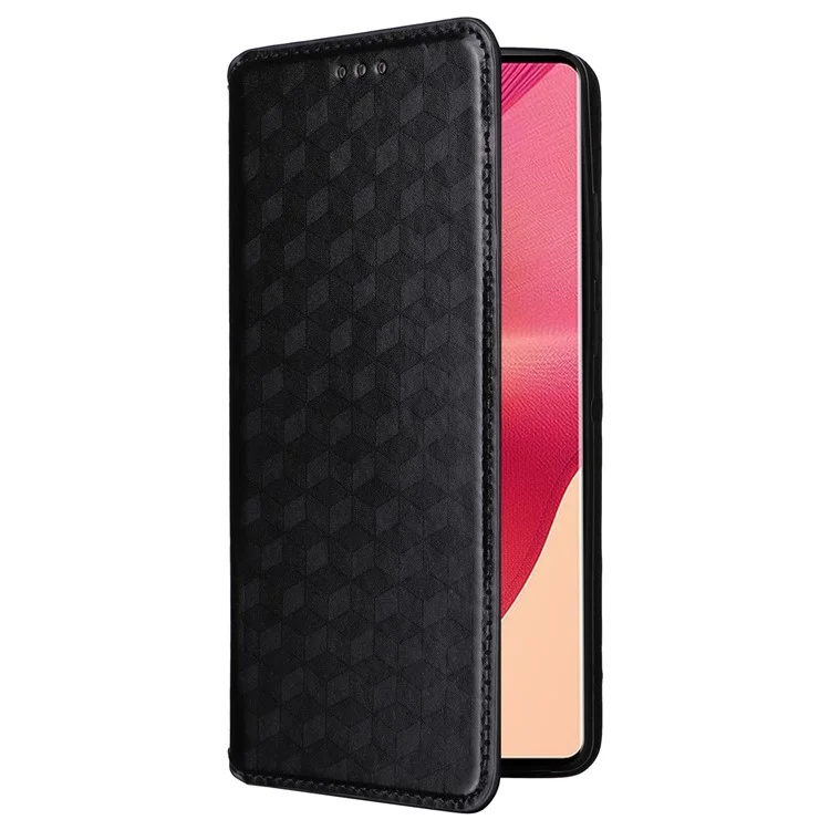 Per Motorola Edge 50 Fusion 5G Wallet Case Chiusura Magnetica Cover in Pelle per Telefono - Nero