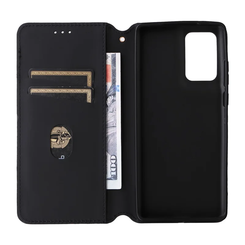For Motorola Edge 50 Fusion 5G Wallet Case Magnetic Closing Phone Leather Cover - Brown