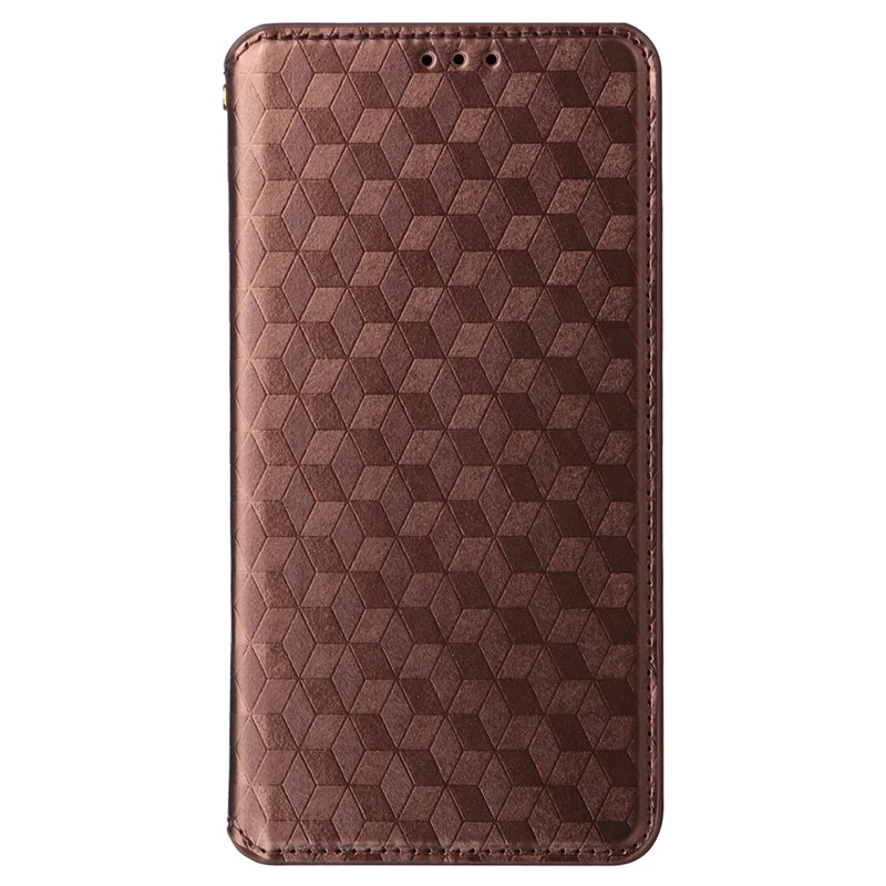 For Motorola Edge 50 Fusion 5G Wallet Case Magnetic Closing Phone Leather Cover - Brown