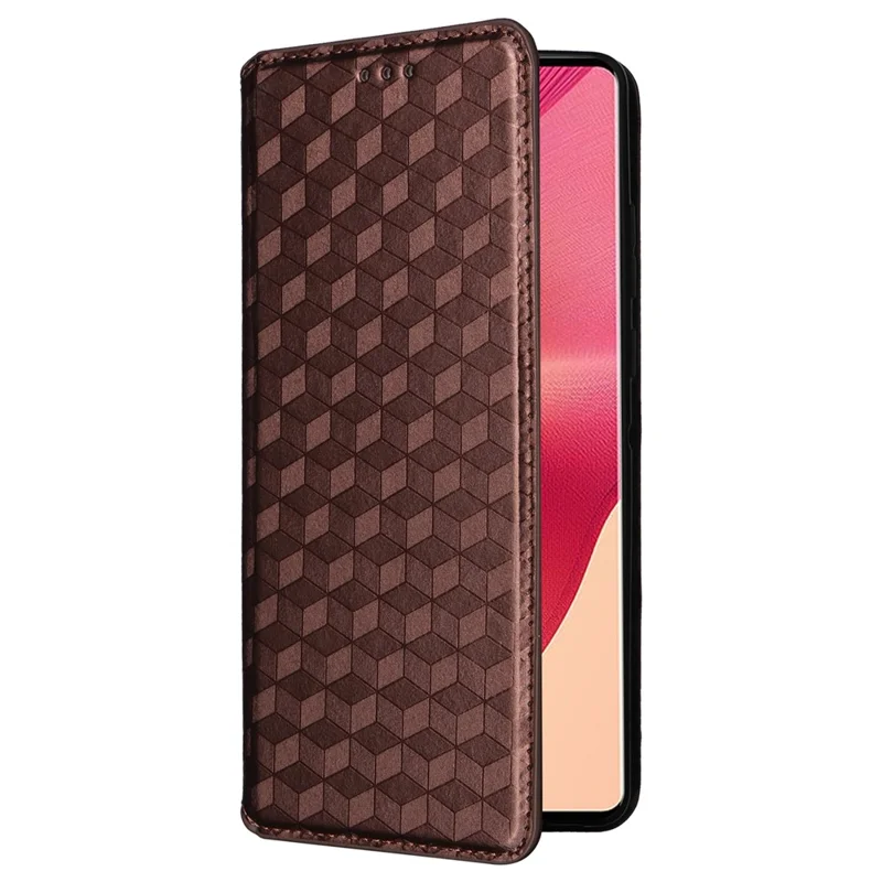 For Motorola Edge 50 Fusion 5G Wallet Case Magnetic Closing Phone Leather Cover - Brown
