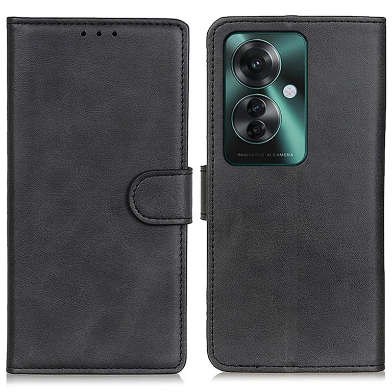 Per Oppo Reno11 F 5G Custodia per cellulare Wholesale Leather Wallet Stand Cover - Nero