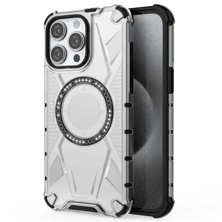 Funda para iPhone 15 Pro compatible con MagSafe TPU+PC Slim Phone Cover - Transparente