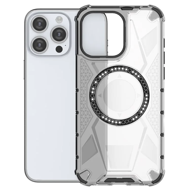 Funda para iPhone 15 Pro compatible con MagSafe TPU+PC Slim Phone Cover - Transparente