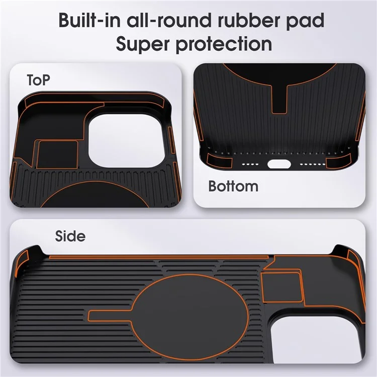 Para iPhone 13 Pro Max Capa Magnética de Couro + Liga de Alumínio Sem Bordas Capa de Telefone Aromática - Preto