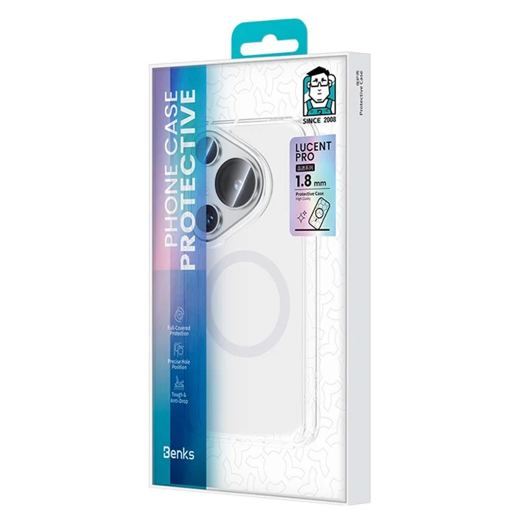 Benks Para Huawei Pura 70 Pro / 70 Pro+ Case Clear Pc+ Tpu Phone Cover Compatible Con Magsafe