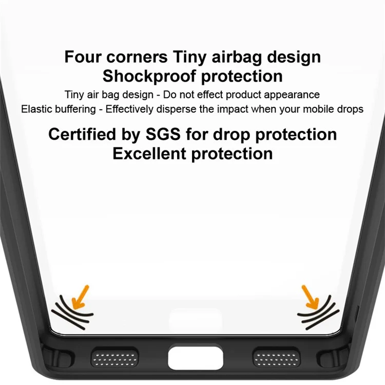 IMAK UX-9A Série pour Huawei Pura 70 Ultra Étui Coque de Téléphone Portable en TPU+PC Transparent