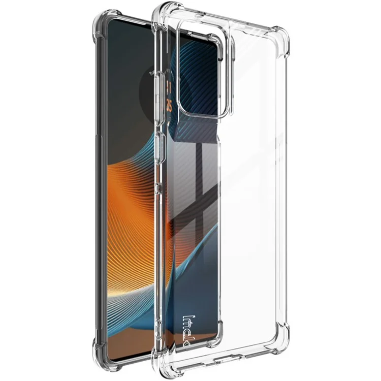 IMAK Pour Motorola Edge 50 Fusion 5G Étui Transparent Antichute Sac à air TPU Housse de téléphone portable - Transparent