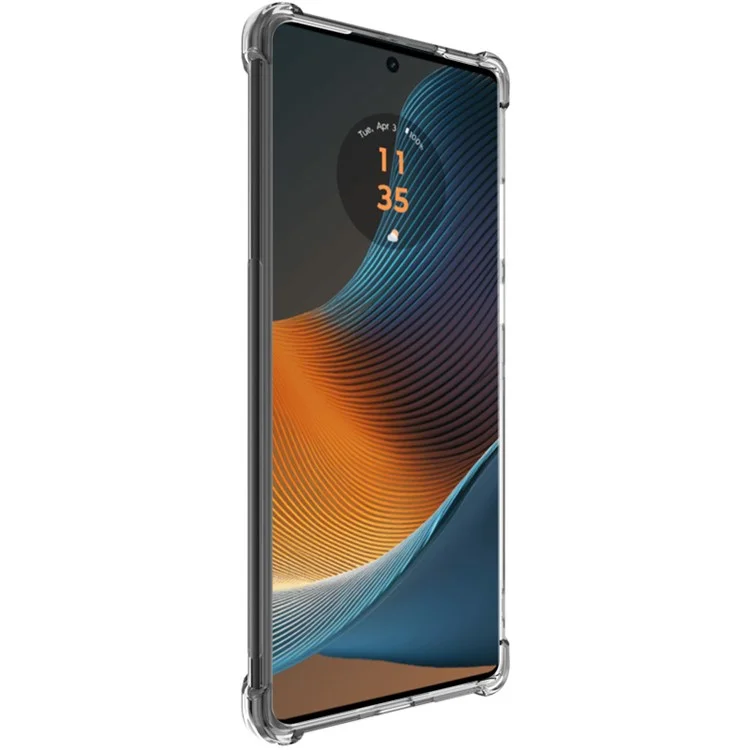IMAK Pour Motorola Edge 50 Fusion 5G Étui Transparent Antichute Sac à air TPU Housse de téléphone portable - Transparent