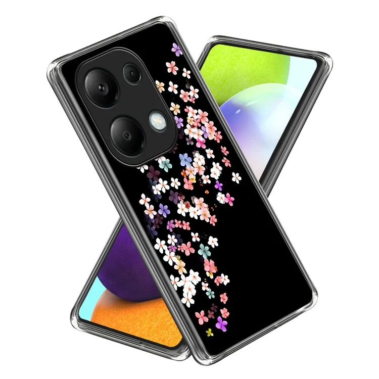 Para Xiaomi Redmi Note 13 Pro 4G/Poco M6 Pro 4G Caso Impressão à Prova de Riscos Padrão TPU Capa Traseira do Telefone - Floral