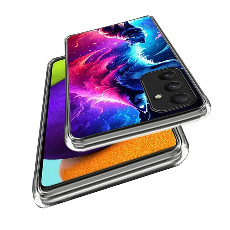 For Samsung Galaxy A15 4G / 5G Case TPU Pattern Printing Soft Mobile Phone Cover - Style A