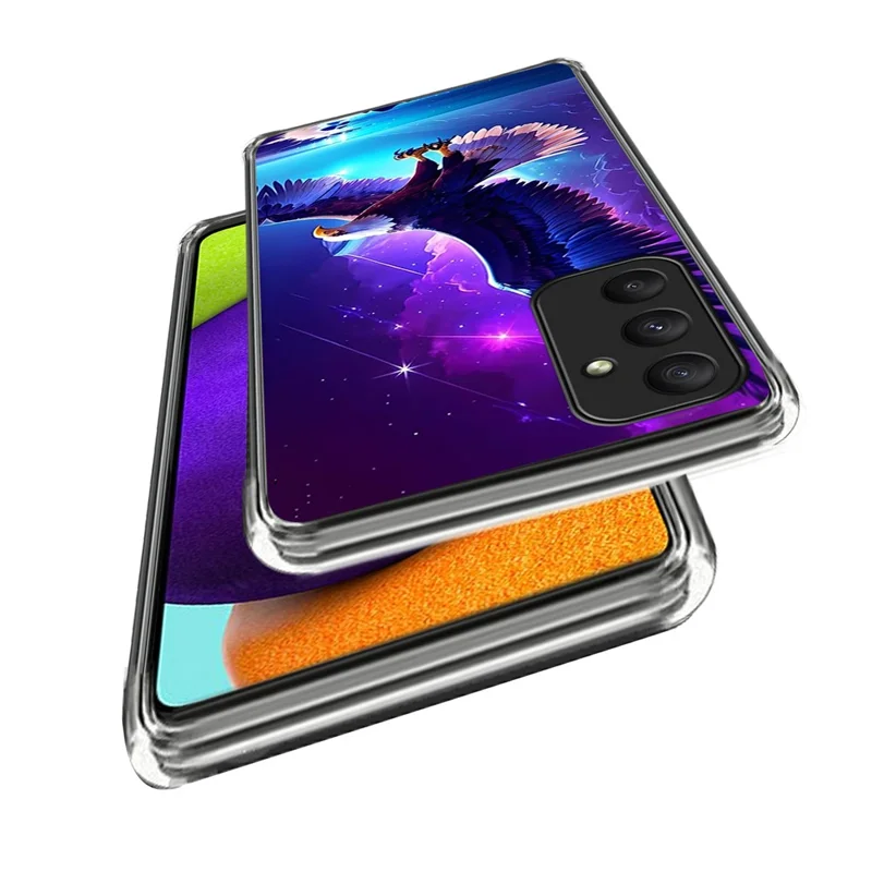 Pour Samsung Galaxy A15 4G / 5G Étui TPU Impression de motif Housse de téléphone portable souple - Style D