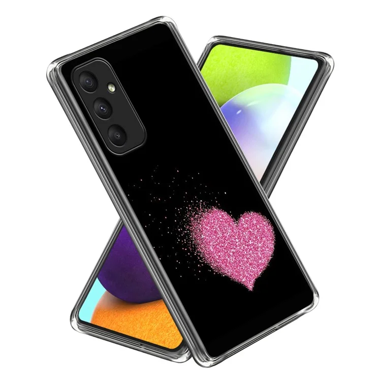 Pour Samsung Galaxy A35 5G Étui Antichute Impression de Motif TPU Coque de Téléphone - Cœur