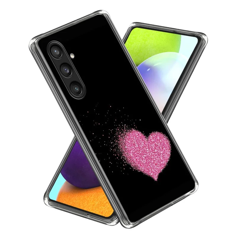 For Samsung Galaxy A05s 4G Case Pattern Flexible TPU Shock Absorption Phone Cover - Heart