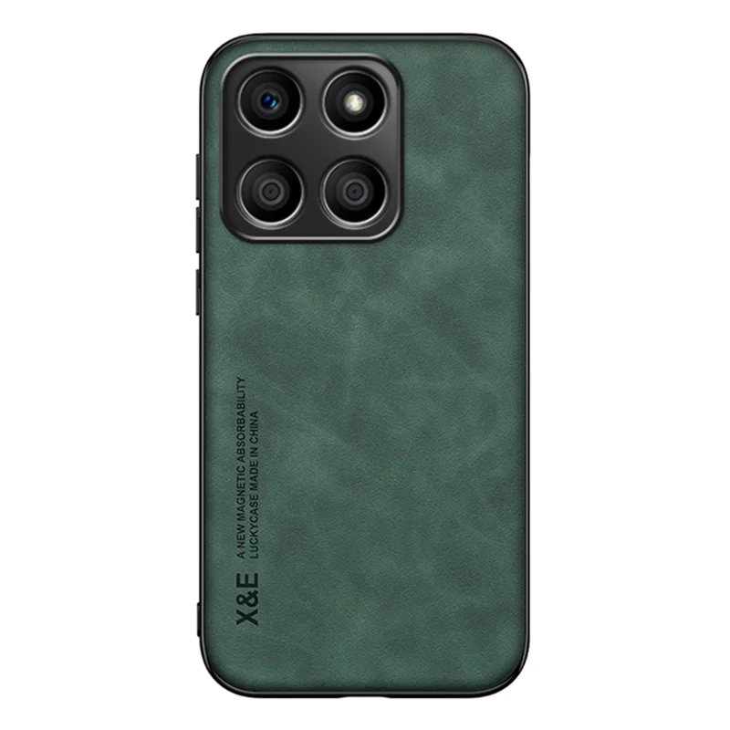 X&E For Honor X8b 4G Phone Case Shockproof Leather+TPU+PC Cover - Green