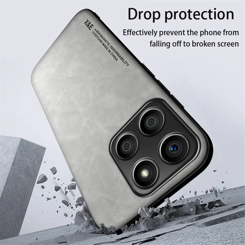 X&E For Honor X8b 4G Phone Case Shockproof Leather+TPU+PC Cover - Green