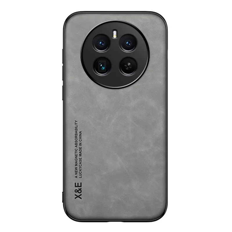 X&E For Realme 12 4G / 12+ 5G Case Skin-Touch PU Leather+TPU+PC Phone Cover - Light Grey