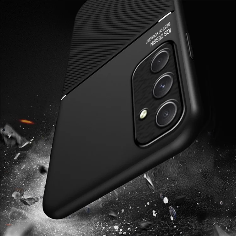 For Samsung Galaxy A55 5G Case Leather Back Phone Cover Support Magnetic Car Mount - Red