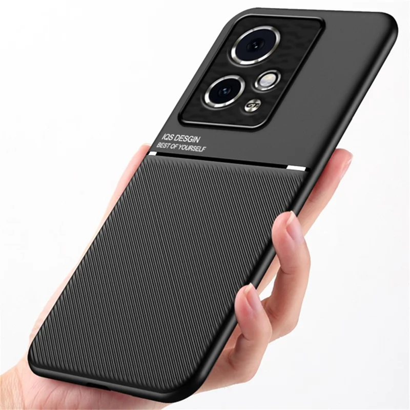 For Honor 90 GT 5G Case Lines Imprinted Leather Coated PC+TPU Phone Cover - Azul