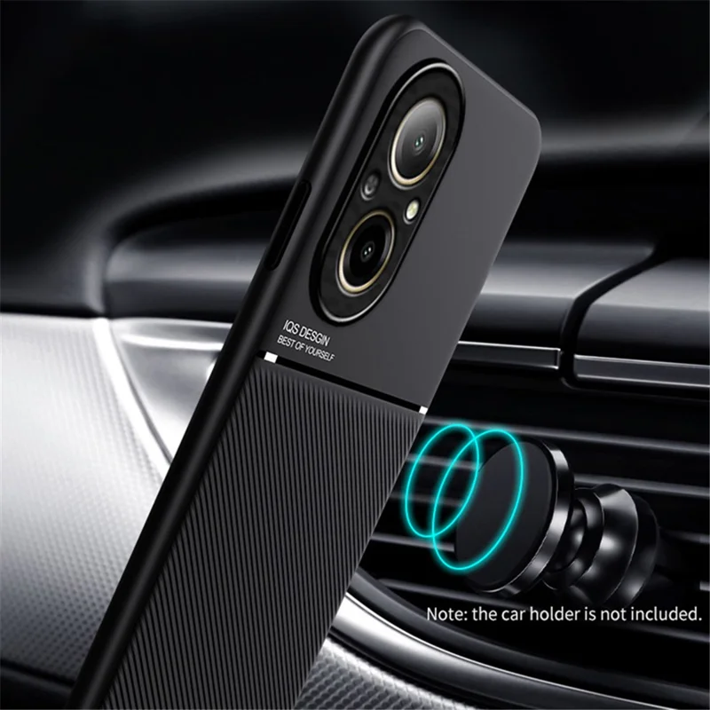 Für Realme C67 4G-Hülle, PU-Leder mit geprägten Linien, rutschfeste Rückseite, Telefonhülle - Rot