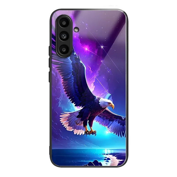 Pour Samsung Galaxy A25 5G (Global) (161,0 X 76,5 X 8,3 mm) Étui arrière TPU + Verre trempé Housse de téléphone - Aigle volant
