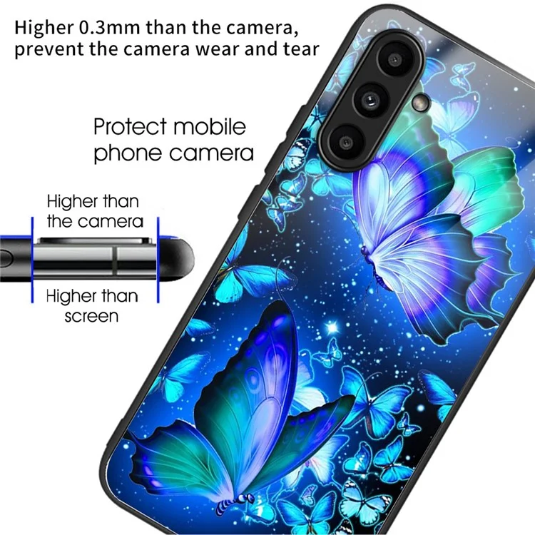 Pour Samsung Galaxy A25 5G (Global) (161,0 X 76,5 X 8,3 mm) Étui arrière TPU + Verre trempé Housse de téléphone - Aigle volant