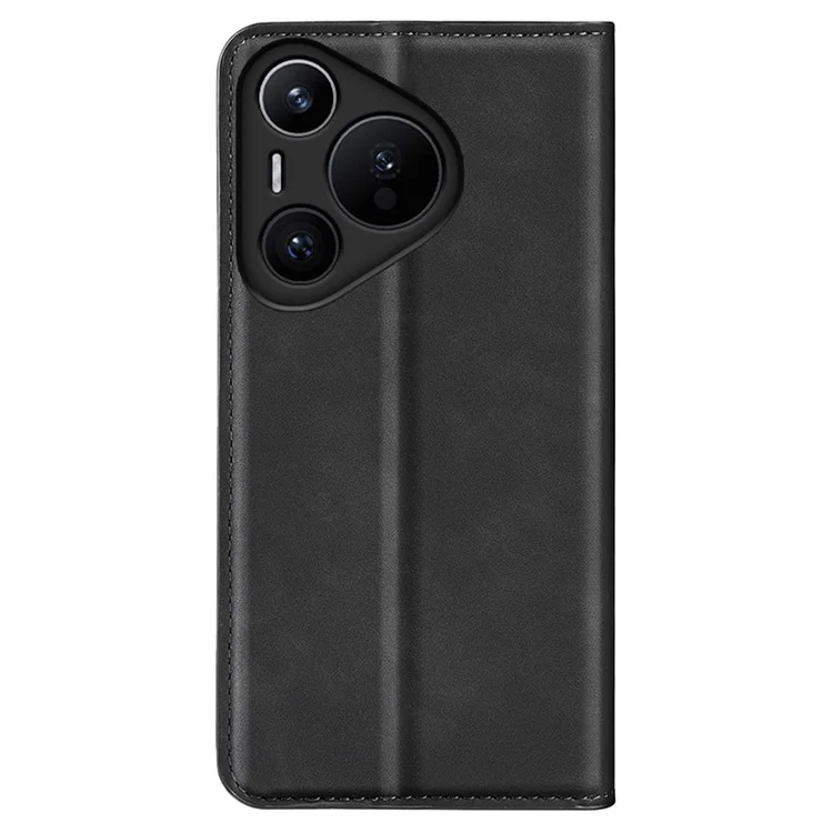 Per Huawei Pura 70 Pro / Pura 70 Pro+ Custodia Portafoglio in Pelle PU con Guscio Interno in TPU Antiurto - Nero