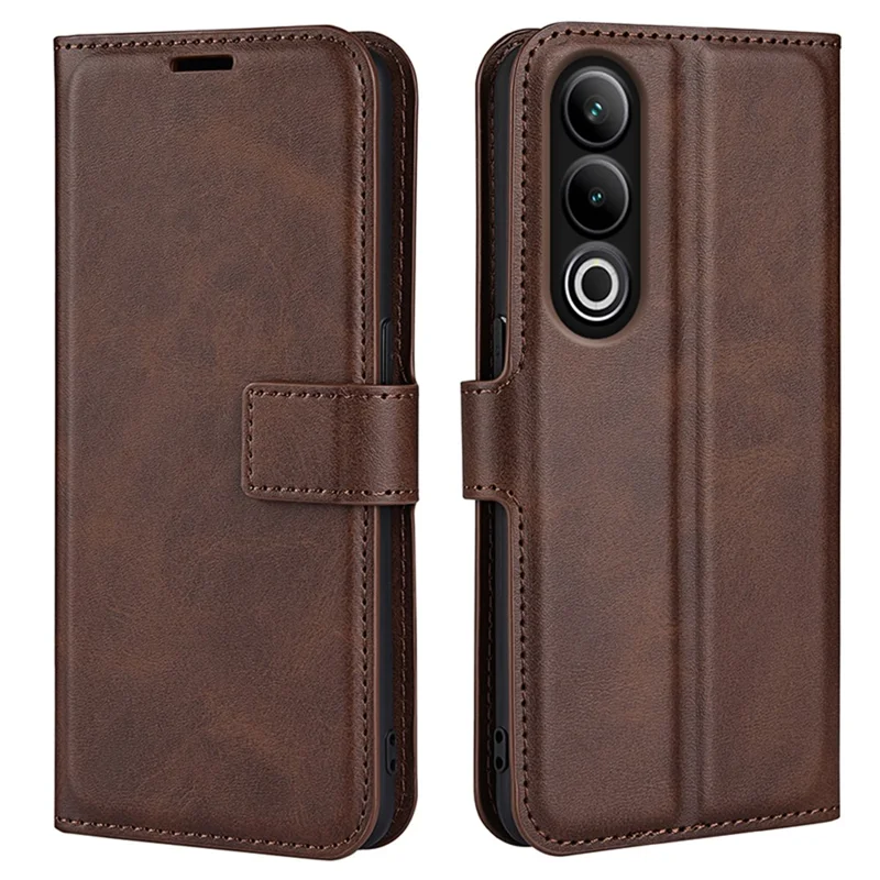 For OnePlus Ace 3V 5G Case Leather Phone Cover with Wallet Card Slots - Brown