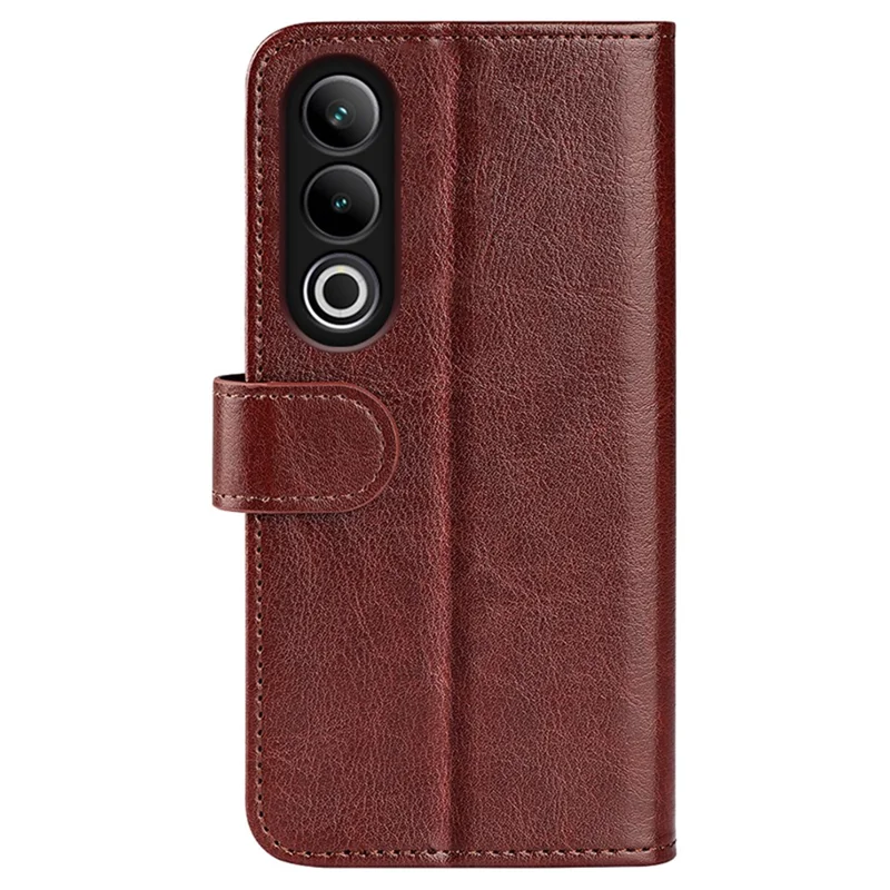 For OnePlus Ace 3V 5G Leather Case Wallet Crazy Horse Texture Folio Flip Phone Cover - Brown