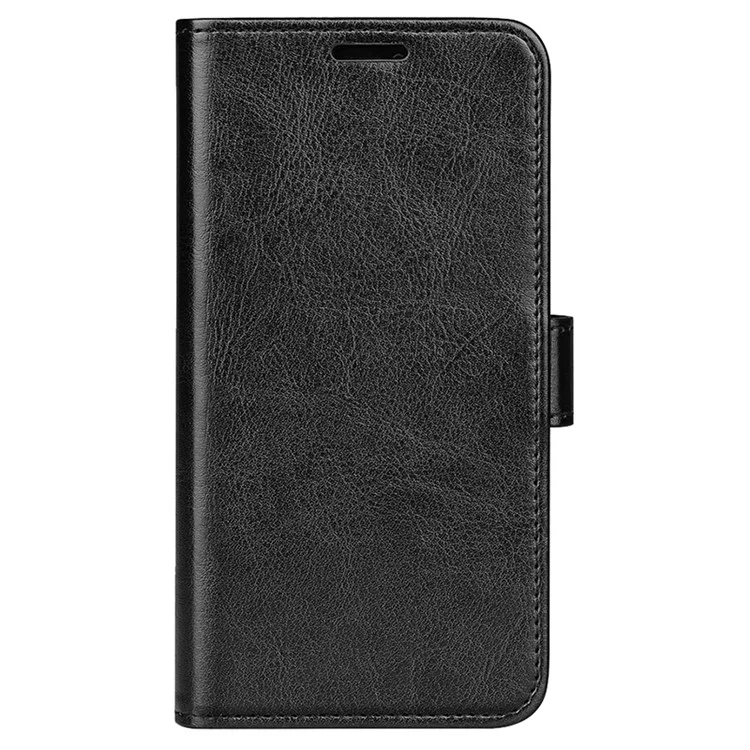 For Honor 200 Lite Phone Case Crazy Horse Texture Leather Folio Flip Cover with Wallet - Black