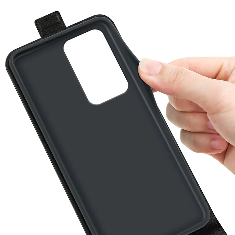 Vertical Flip Case for Honor 200 Lite Crazy Horse Texture PU Leather Phone Cover - Black