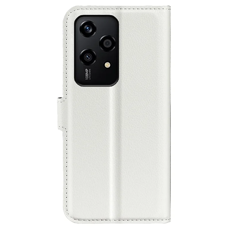 For Honor 200 Lite Case Litchi Texture Leather Flip Wallet Phone Cover - White