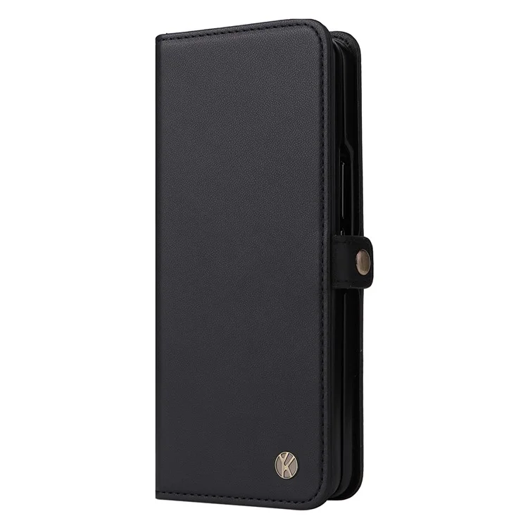 YIKATU YK- 001 per Samsung Galaxy Z Fold6 5G Custodia in Pelle PU Flip Cover Forte Magnetica - Nero