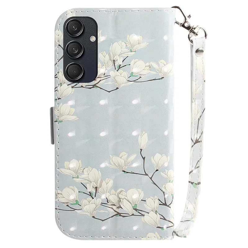 For Samsung Galaxy M55 5G / C55 5G / F55 5G Case Pattern Printing Wallet Leather Phone Cover - Magnolia