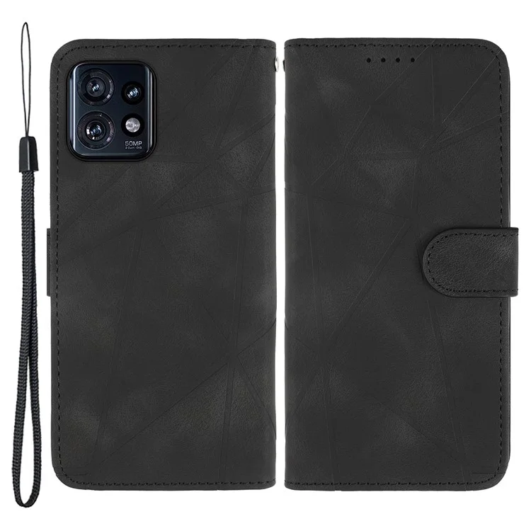 Per Motorola Edge+ (2023) / Edge 40 Pro 5G / Moto X40 5G Custodia Flip in Pelle Portafoglio Copertina per Telefono - Nero