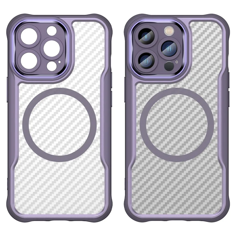 For iPhone 14 Pro Case Compatible with MagSafe TPU+PC Phone Cases   - Purple