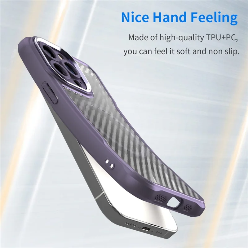 For iPhone 14 Pro Case Compatible with MagSafe TPU+PC Phone Cases   - Purple