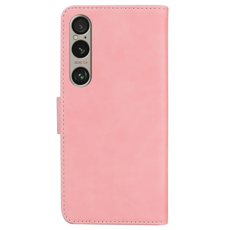 For Sony Xperia 1 VI Case Butterfly Leather Wallet Phone Cover Mobile Accessories Wholesale - Pink