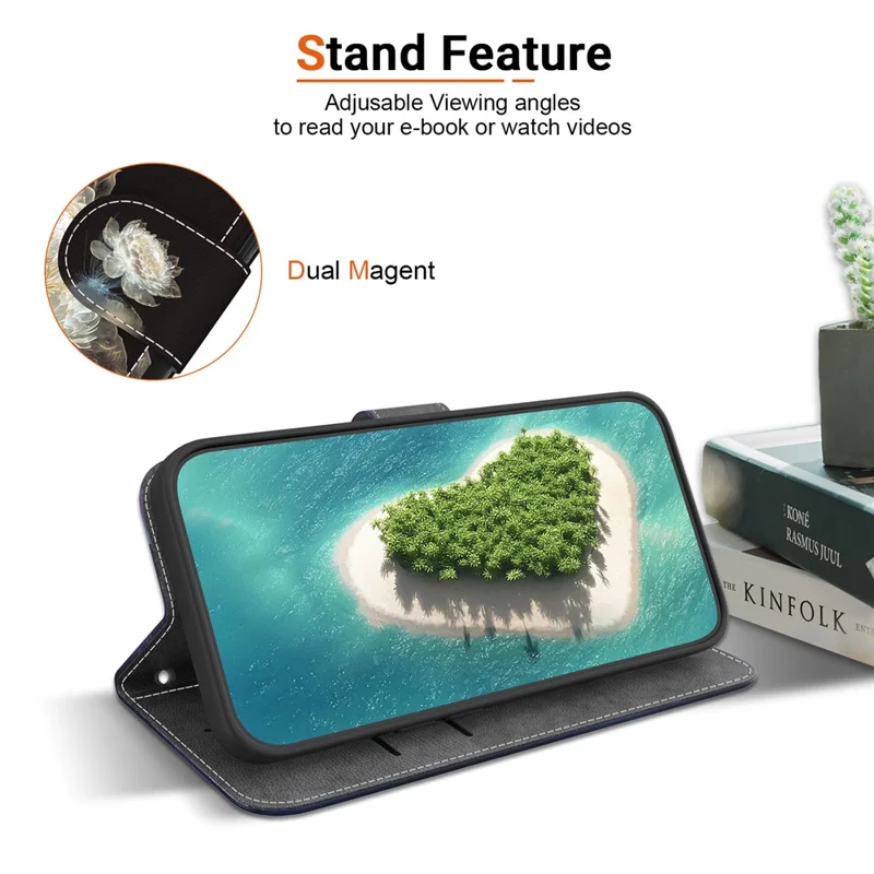 For Samsung Galaxy M55 5G / C55 5G / F55 5G Wallet Phone Case Pattern Print Leather Shockproof Cover - Crystal Peony