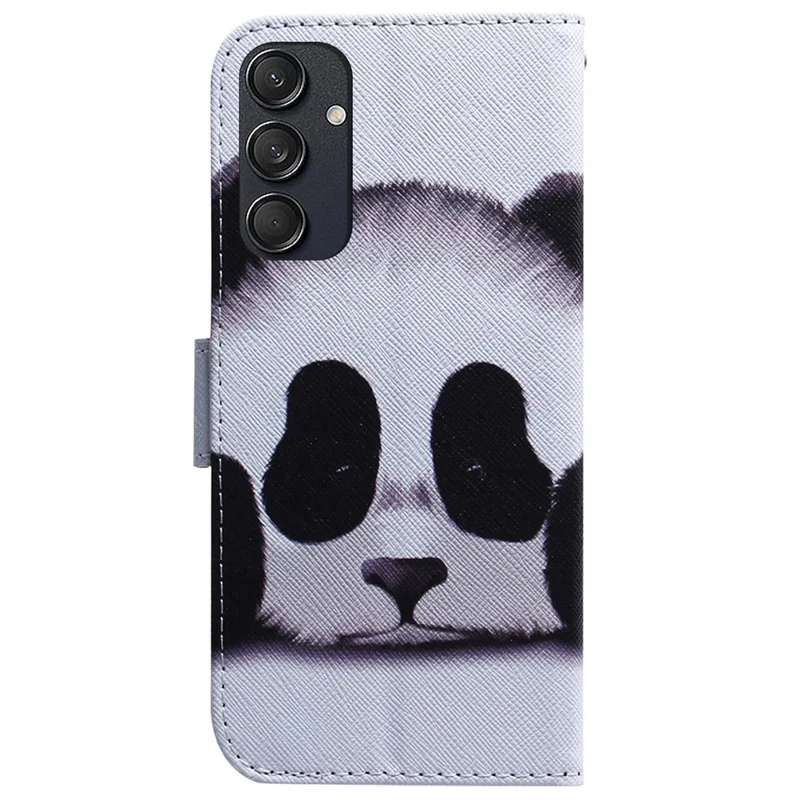 For Samsung Galaxy M55 5G / C55 5G / F55 5G Case PU Leather Pattern Print Wallet Phone Cover - Panda