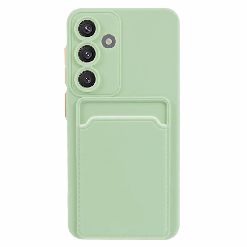 For Samsung Galaxy A35 5G TPU Case Card Slot Protective Phone Cover - Matcha Green