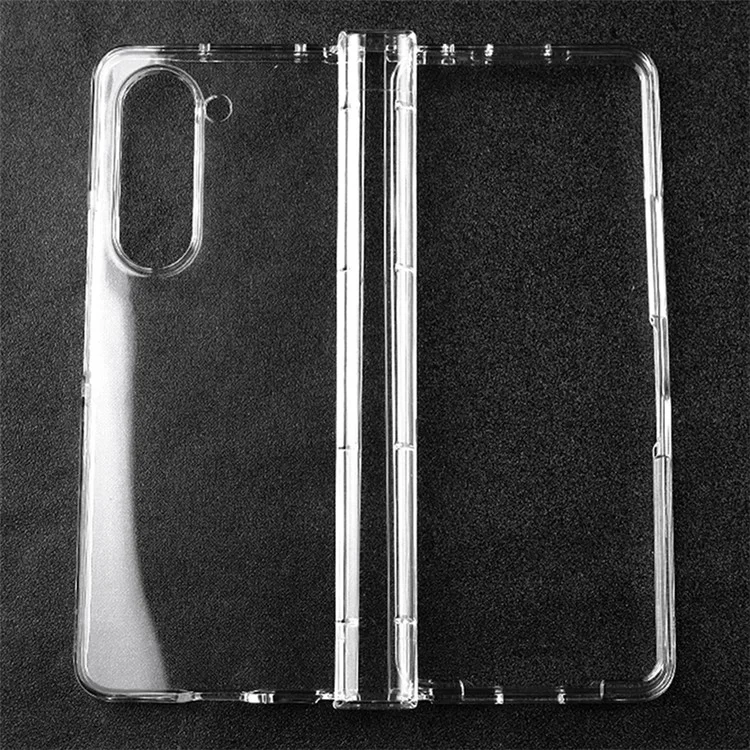Pour Samsung Galaxy Z Fold6 5G Coque transparente 3 pièces en PC dur anti-rayures