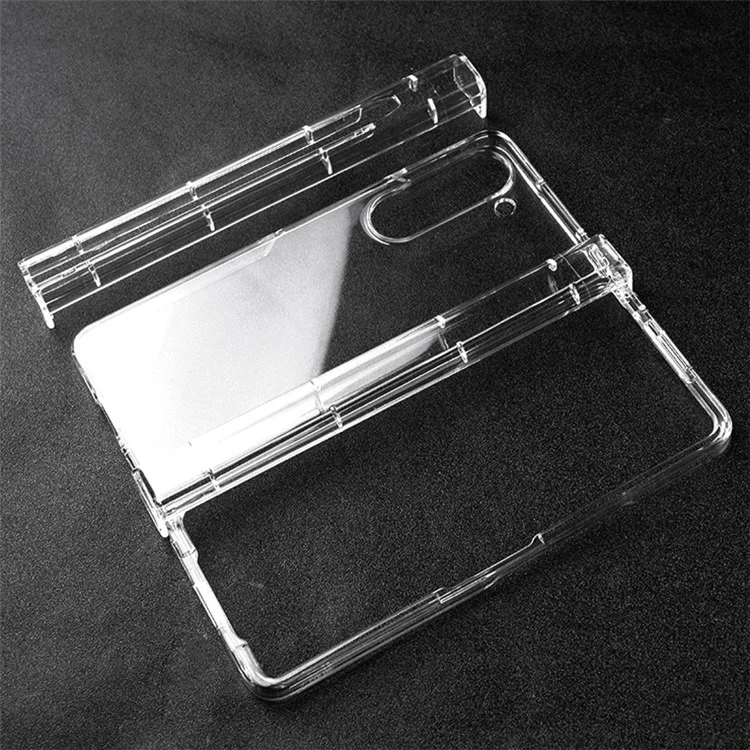 Pour Samsung Galaxy Z Fold6 5G Coque transparente 3 pièces en PC dur anti-rayures